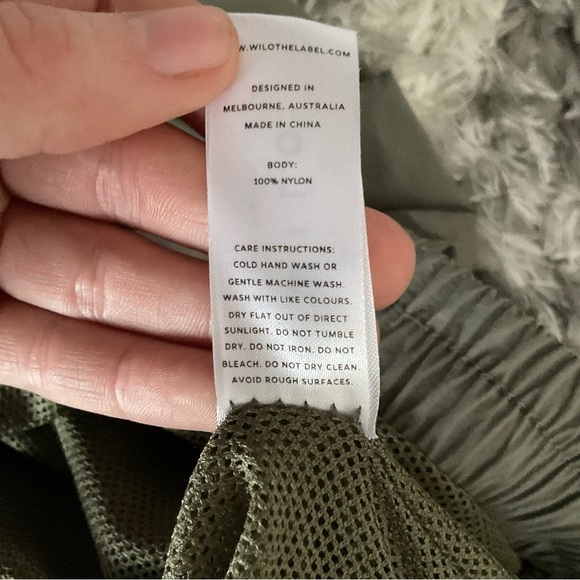 NWOT WILO The Label Sage Green Parachute Pants Joggers - Picture 6 of 6